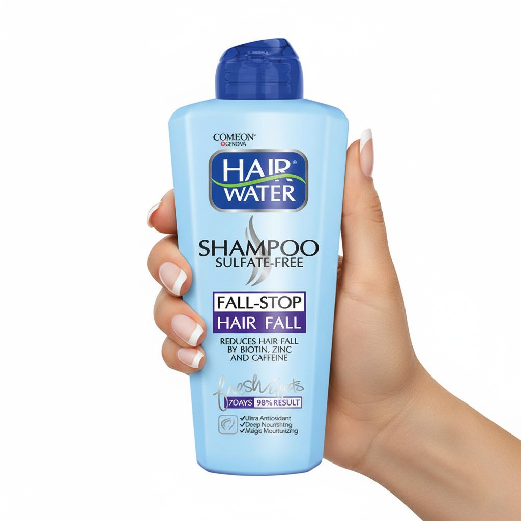 شامپو فاقد سولفات ضد ریزش مو کامان مدل فال استاپ 400 میلی لیتر